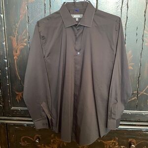 Men’s Kenneth Cole Reaction Slim Fit Button Down Dress Shirt Black 16.5 32-33